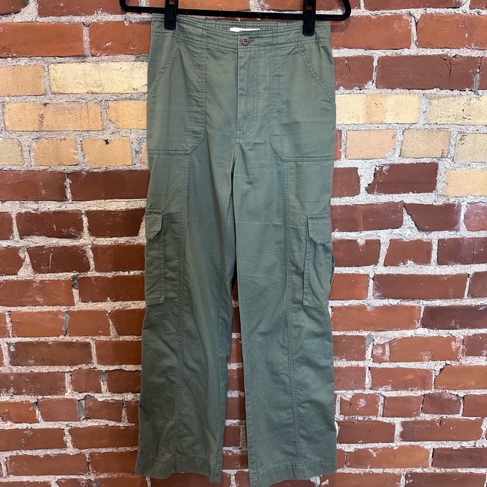 Abercrombie & Fitch Relaxed Cargo Pant Olive color